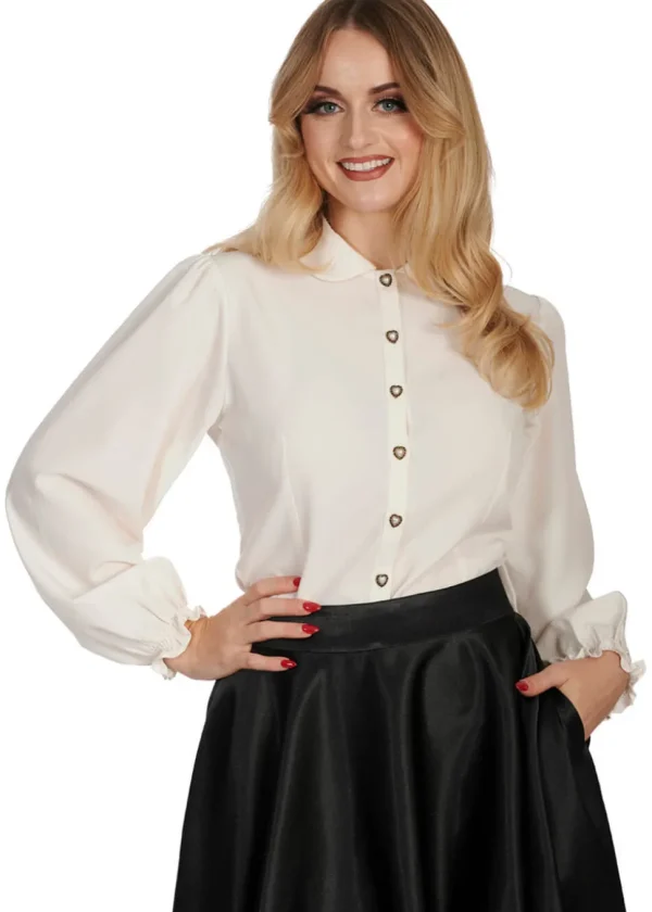 Banned Posey 40's Blouse Ivory