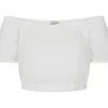 Banned Ramona Crop Top White