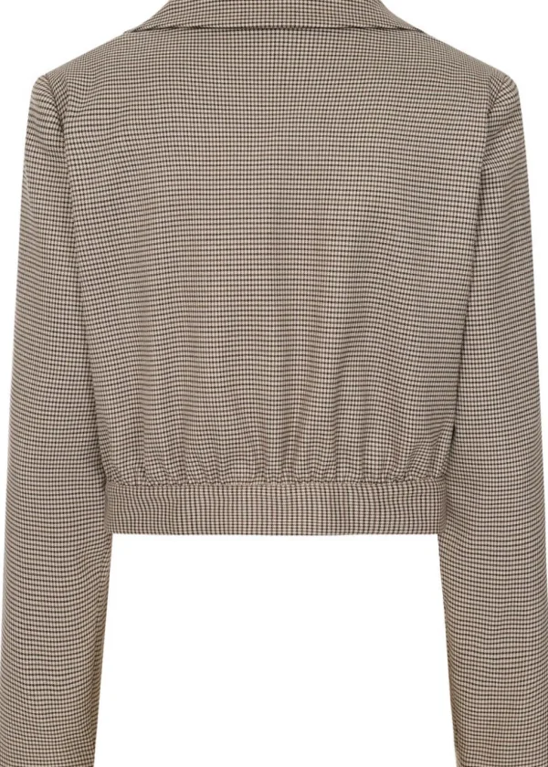 Banned Robin Houndstooth 40's Jacket Brown