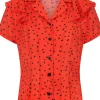 Banned Ruby Blouse Red