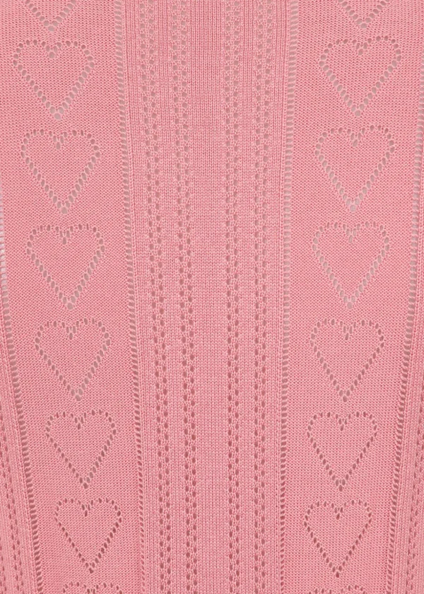 Banned Ruby Heart Jumper Blush Pink