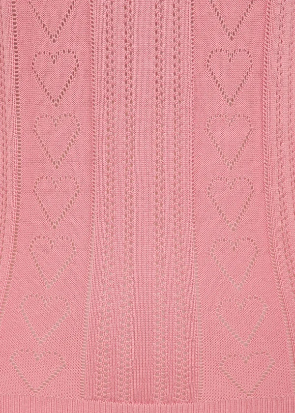 Banned Ruby Heart Jumper Blush Pink