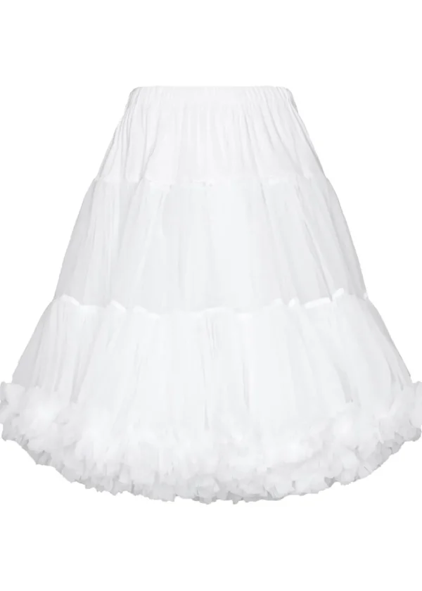 Banned 50's Petticoat Knee Length White
