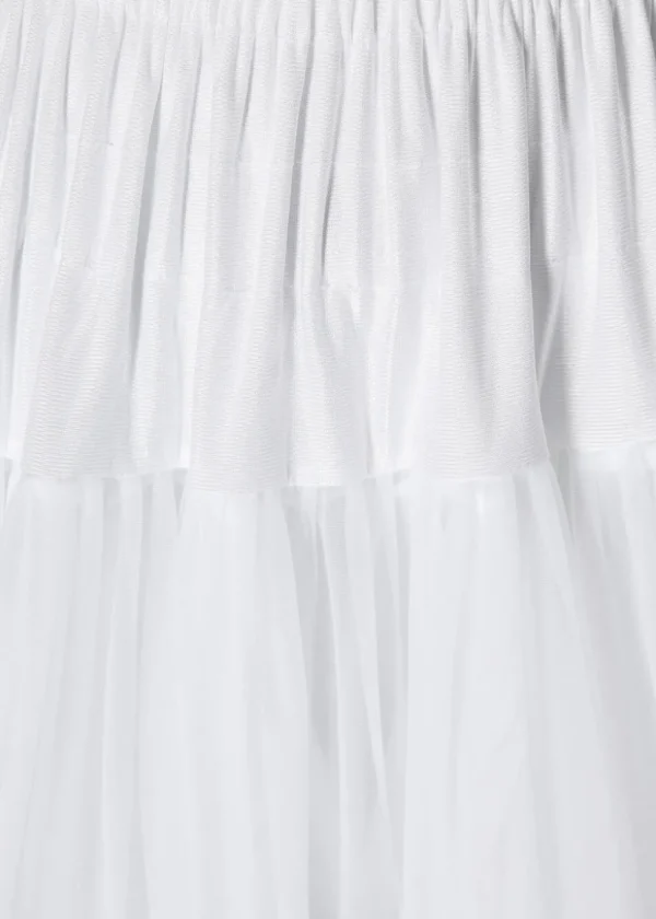 Banned 50's Petticoat Knee Length White