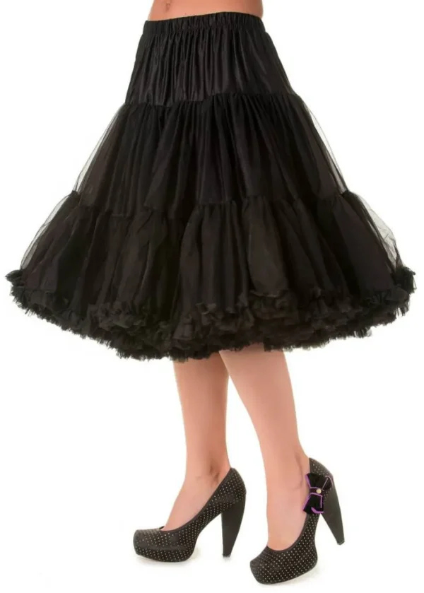Banned 50's Petticoat Knee Length Black