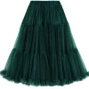 Banned 50's Petticoat Lang Dark Green