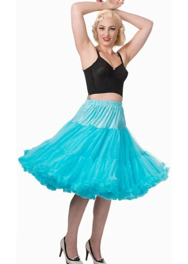 Banned 50's Petticoat Long Blue
