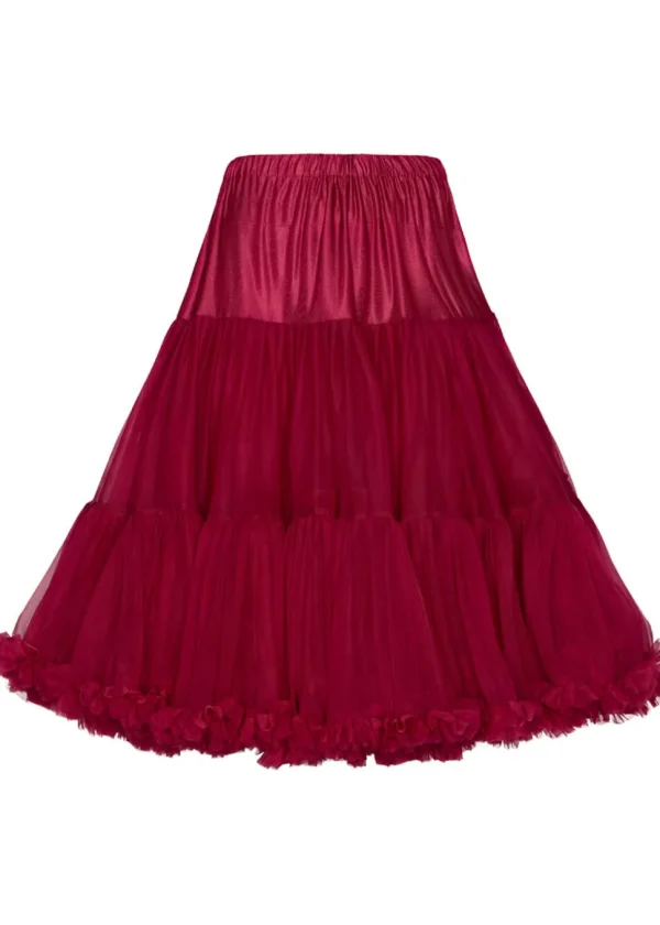 Banned 50's Petticoat Long Bordeaux Color