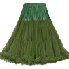 Banned 50's Petticoat Long Forest Green