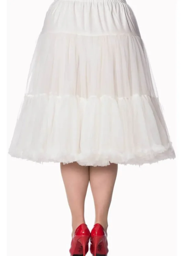 Banned 50's Petticoat Long Ivory