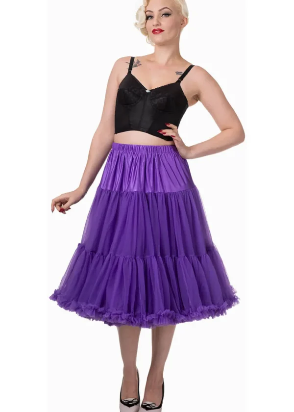 Banned 50's Petticoat Long Purple