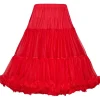 Banned 50's Petticoat Long Red