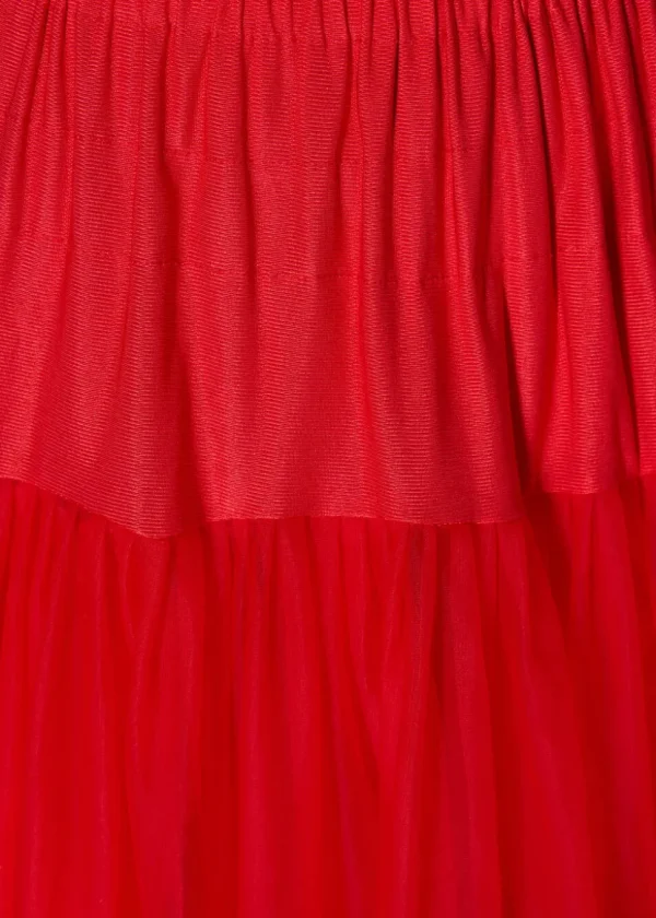 Banned 50's Petticoat Long Red