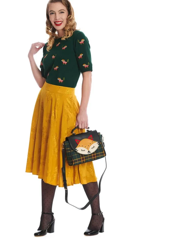 Banned Scandi Fox 40's Jumper Green