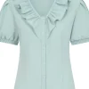 Banned Summer Sweetheart 40's Blouse Blue