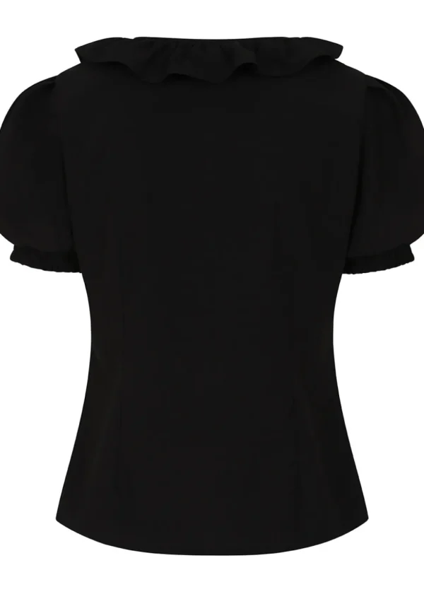 Banned Summer Sweetheart 40's Blouse Black
