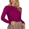 Banned Sylvia 50's Cardigan Magenta