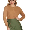 Banned Sylvia 50's Cardigan Biscuit Beige