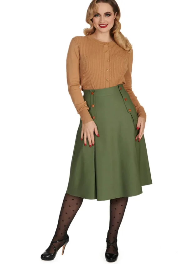 Banned Sylvia 50's Cardigan Biscuit Beige