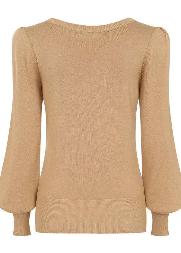 Banned Una Cable 40's Jumper Biscuit Beige
