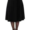 Banned Velvet Dreams 50's Swing Skirt Black