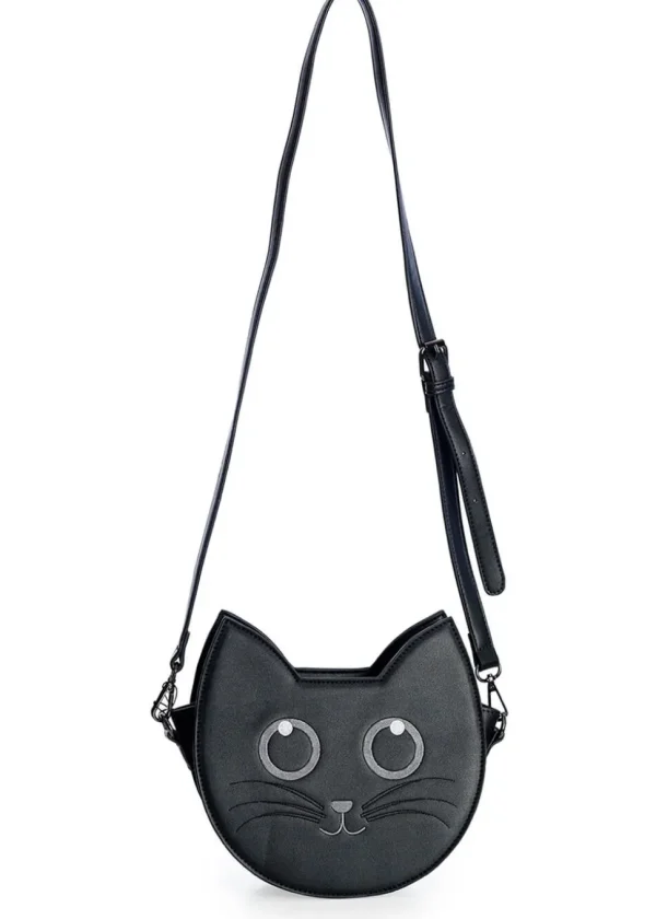 Banned Wendigo Bat Cat Shoulderbag Black