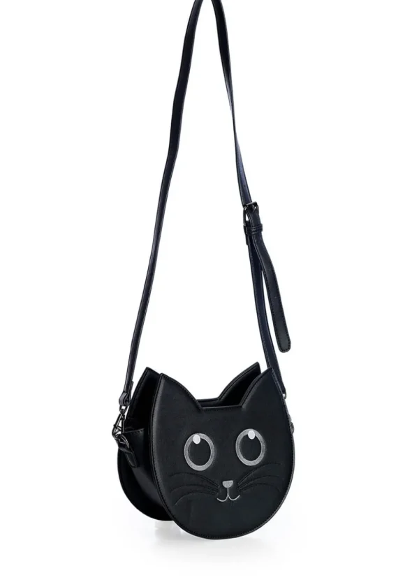 Banned Wendigo Bat Cat Shoulderbag Black