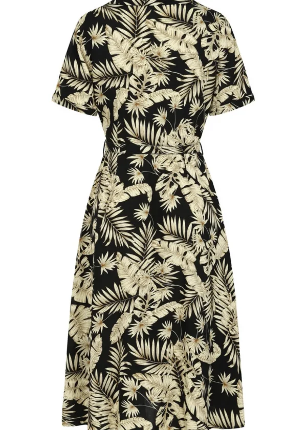 Banned Yvette Tiki 40's Dress Black