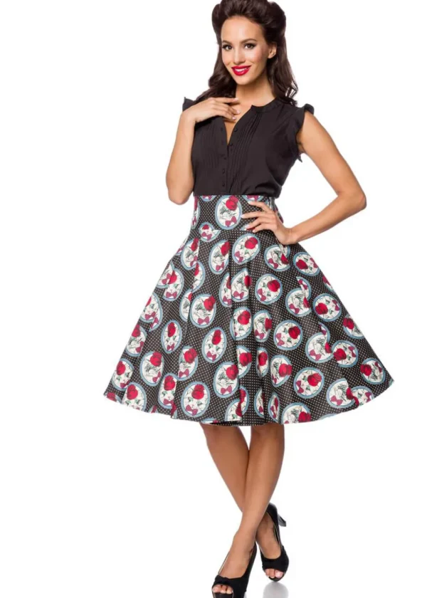 Belsira Madame La Kitty 50's Swing Skirt