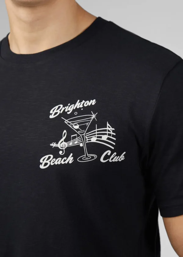 Ben Sherman Brighton Beach Club T-Shirt Black