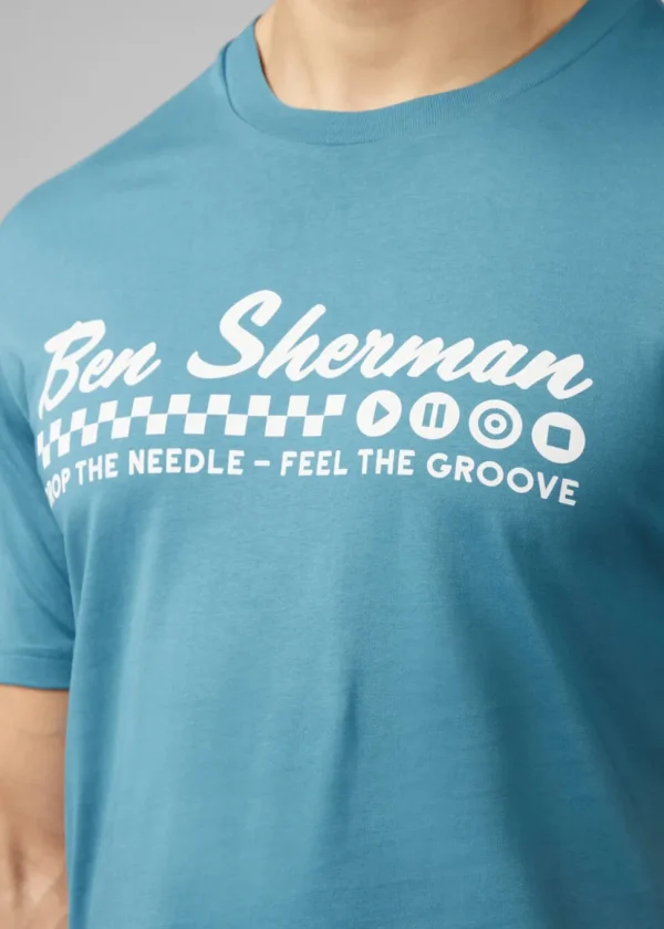 Ben Sherman Feel The Groove 60's T-Shirt Teal