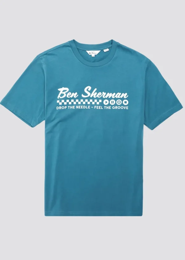 Ben Sherman Feel The Groove 60's T-Shirt Teal