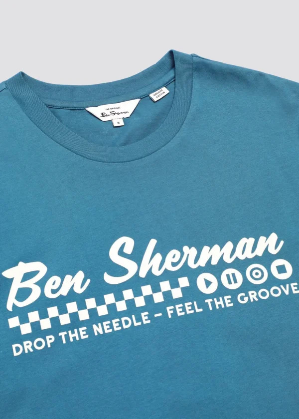 Ben Sherman Feel The Groove 60's T-Shirt Teal