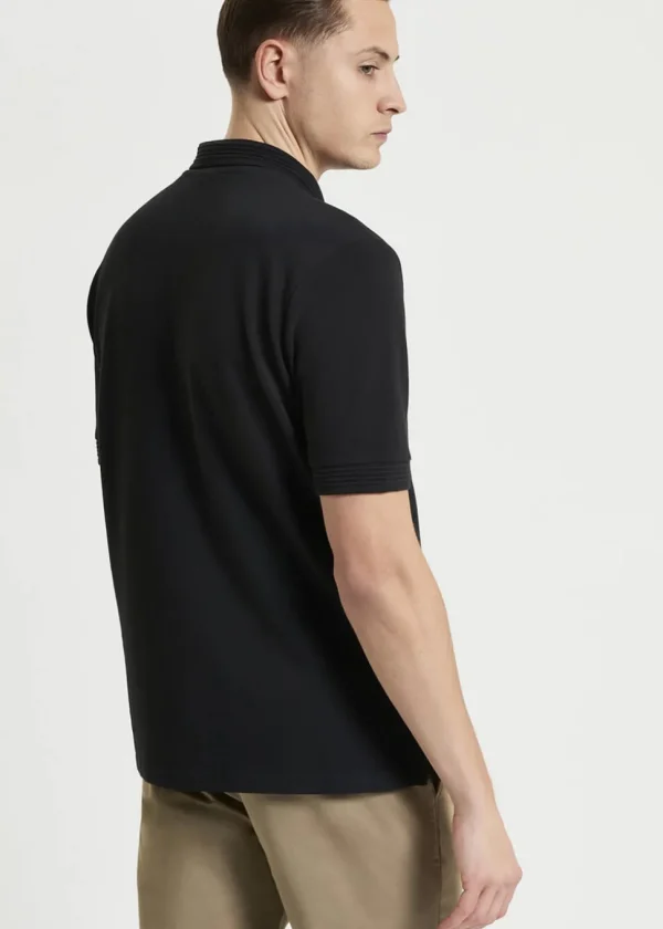 Ben Sherman Gull Embroidery Polo Zwart