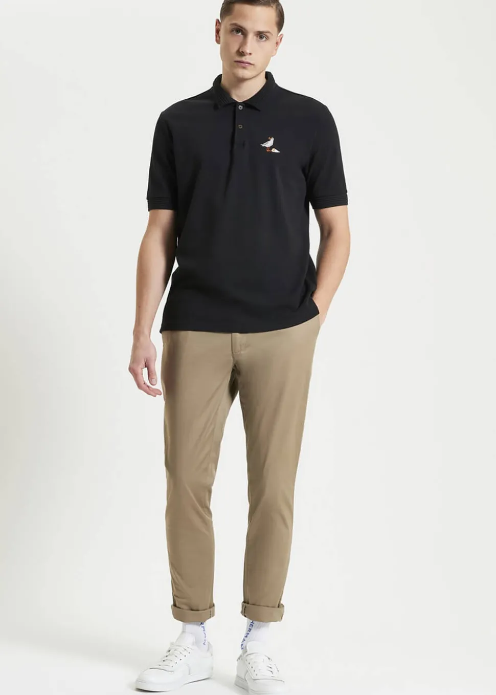 ben_sherman_gull_embroide_4.webp Ben Sherman Gull Embroidery Polo Zwart