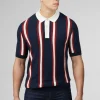 Ben Sherman Mod Knitted Rugby Polo Dark Navy