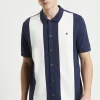 Ben Sherman Mod Pique Shirt Navy Blue