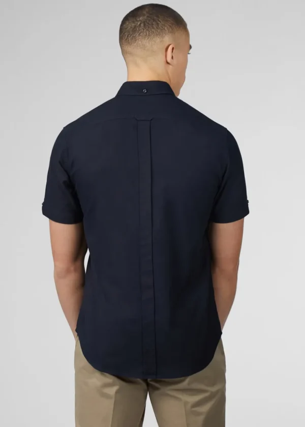 Ben Sherman Organic Oxford Short Sleeve Shirt Black