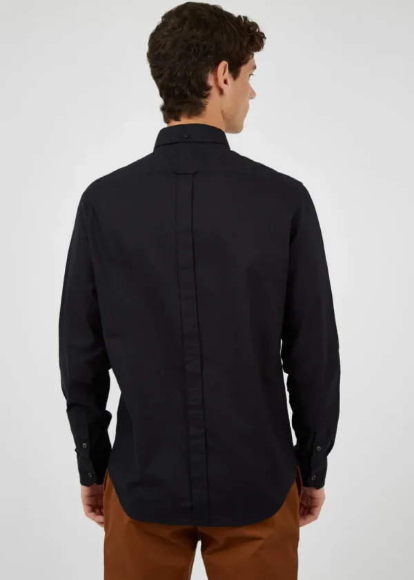 Ben Sherman Organic Oxford Long Sleeve Shirt Black