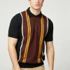 Ben Sherman Vertical Stripe Polo Black