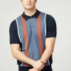 Ben Sherman Vertical Stripe Polo Navy Blue