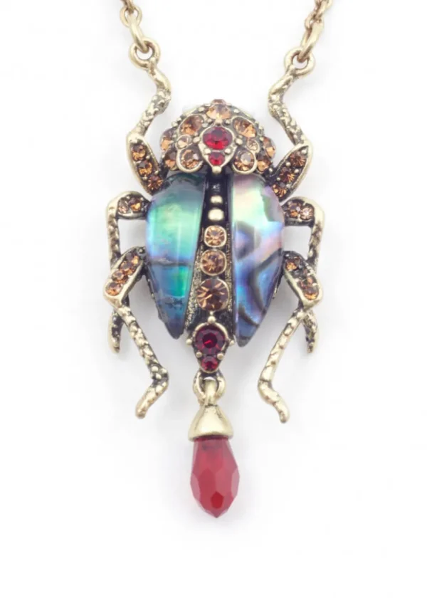 Bill Skinner Bejewelled Bug Necklace