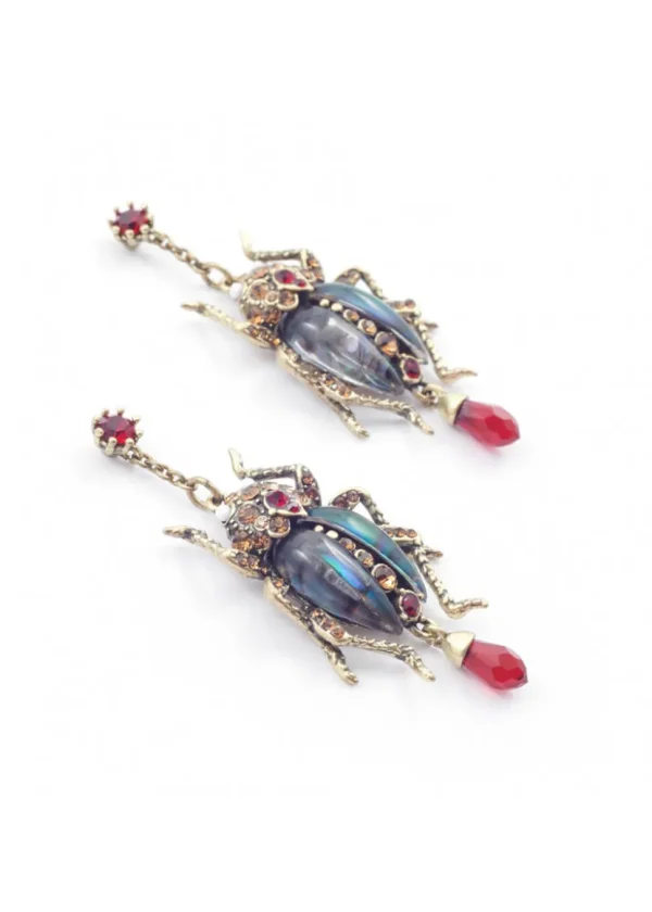 Bill Skinner Bejewelled Bug Earrings