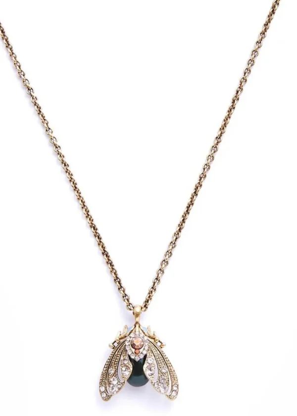 Bill Skinner Bejewelled Moth Necklace