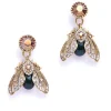 Bill Skinner Bejewelled Moth Drop Oorbellen
