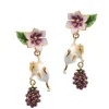 Bill Skinner Blackberry & Mouse Drop Earrings