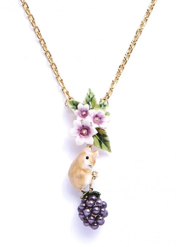 Bill Skinner Blackberry & Mouse Necklace
