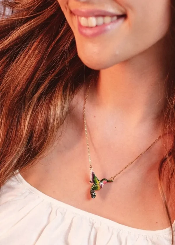 Bill Skinner Hummingbird Necklace Gold