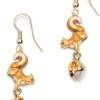 Bill Skinner Squirrel & Acorn Drop Earrings