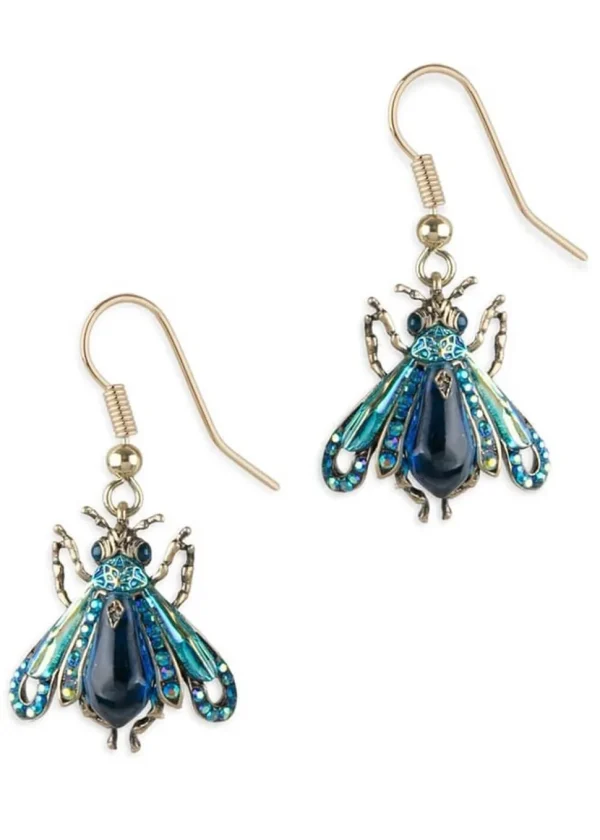 Bill Skinner Vintage Moth Drop Earrings